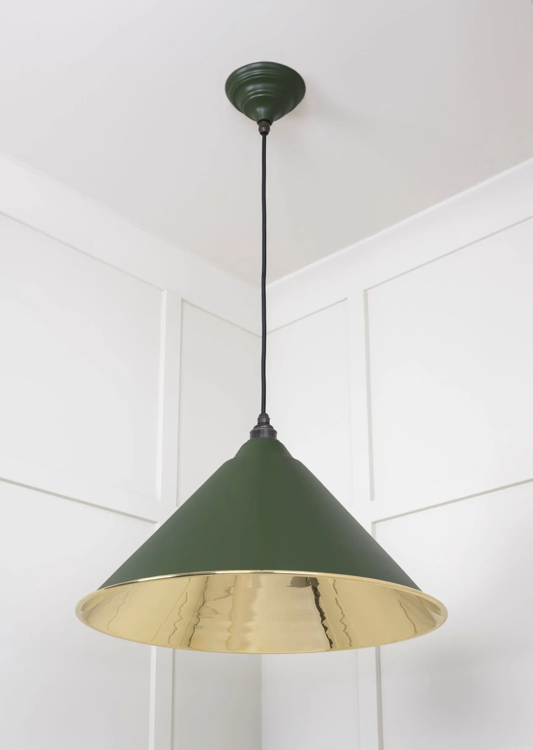From The Anvil Smooth Brass Hockley Pendant Light
