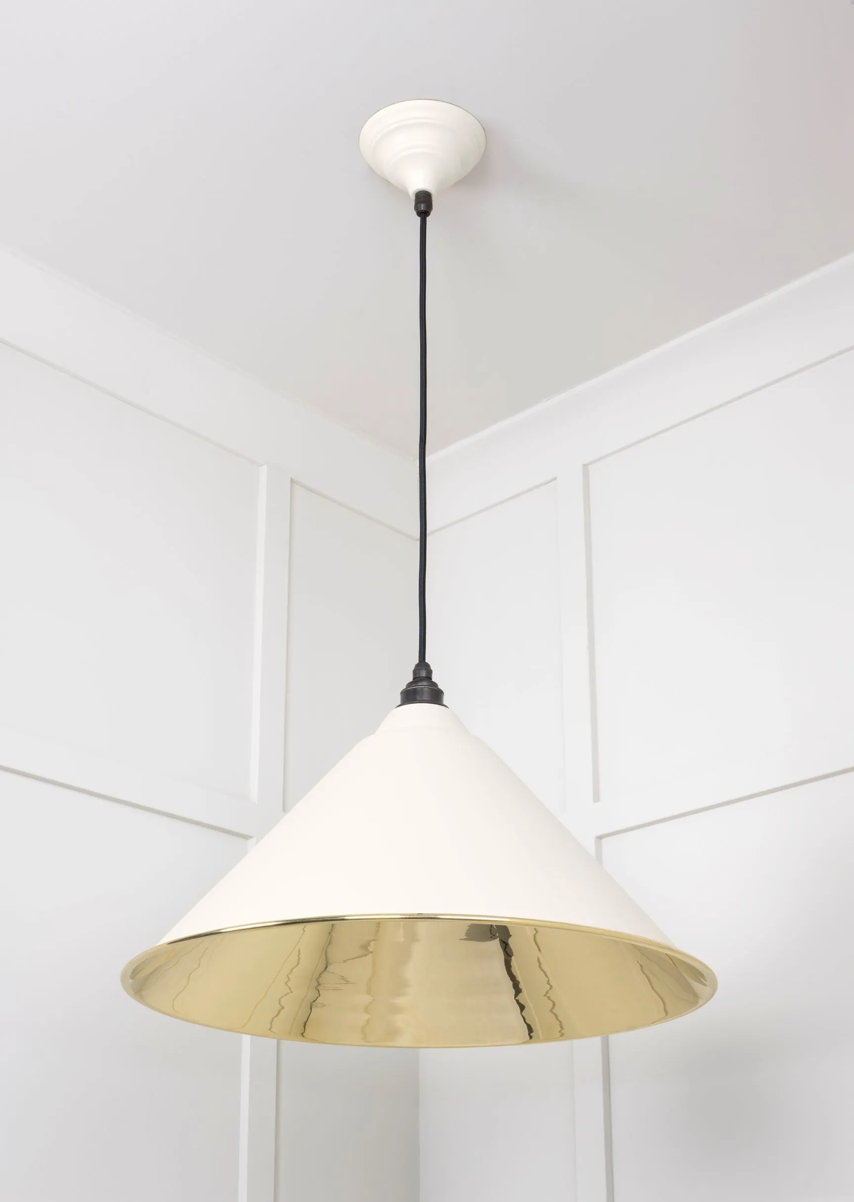 From The Anvil Smooth Brass Hockley Pendant Light