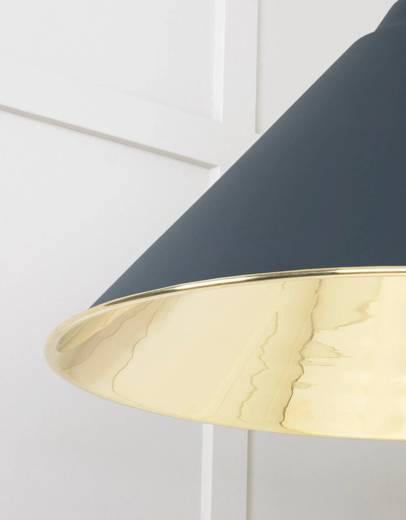 From The Anvil Smooth Brass Hockley Pendant Light