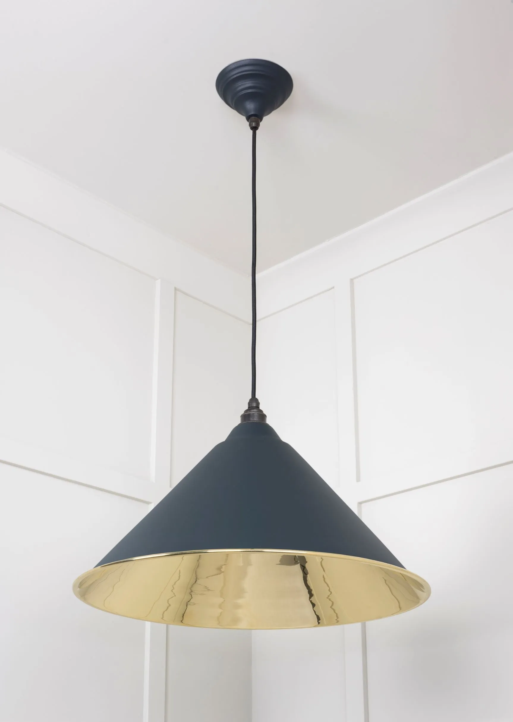 From The Anvil Smooth Brass Hockley Pendant Light