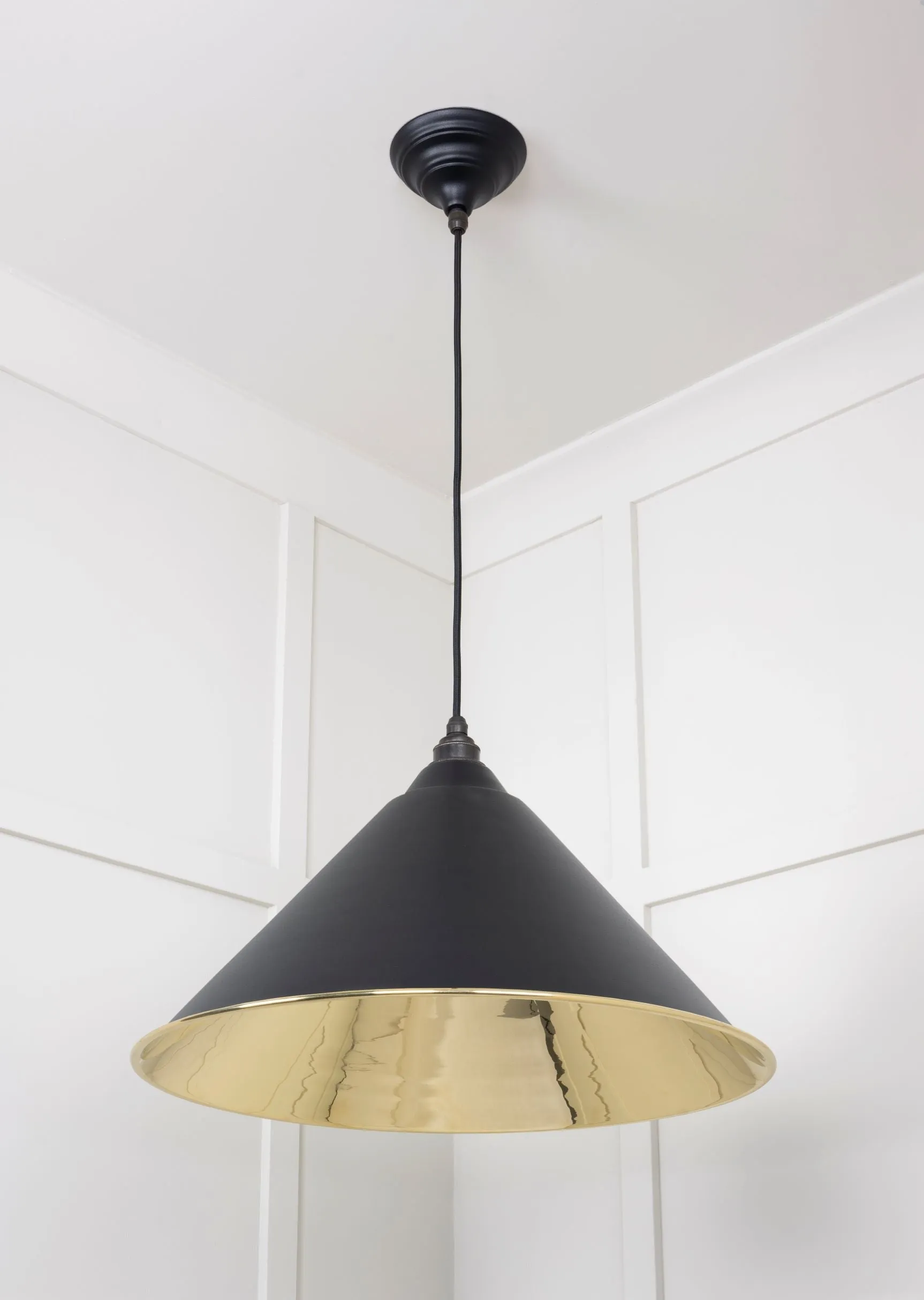 From The Anvil Smooth Brass Hockley Pendant Light