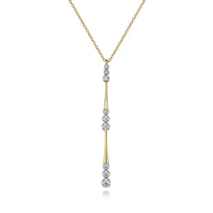 Gabriel & Co. Yellow Gold Diamond Pendant