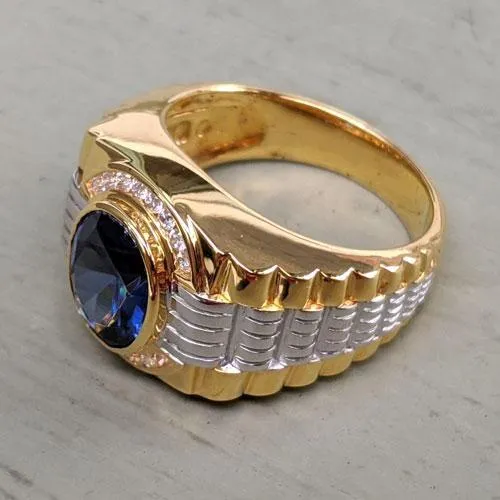 Gold Two Tone Rolex Ring