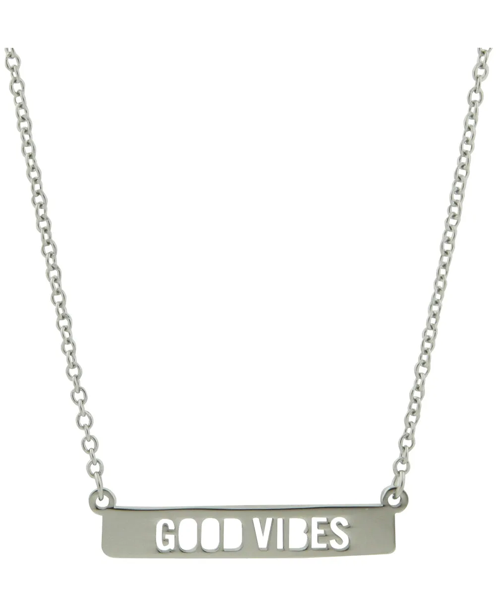 Good Vibes Cutout Necklace