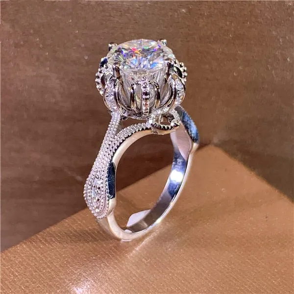 Gorgeous Women Wedding Rings Brilliant Cubic Zircon Elegant Female Party Ring