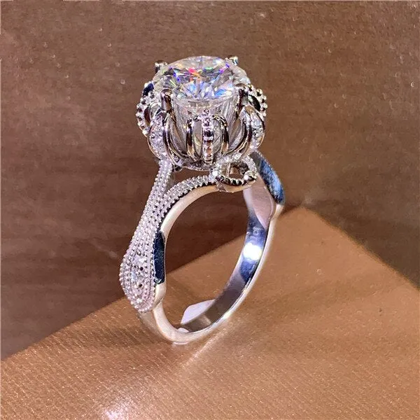Gorgeous Women Wedding Rings Brilliant Cubic Zircon Elegant Female Party Ring