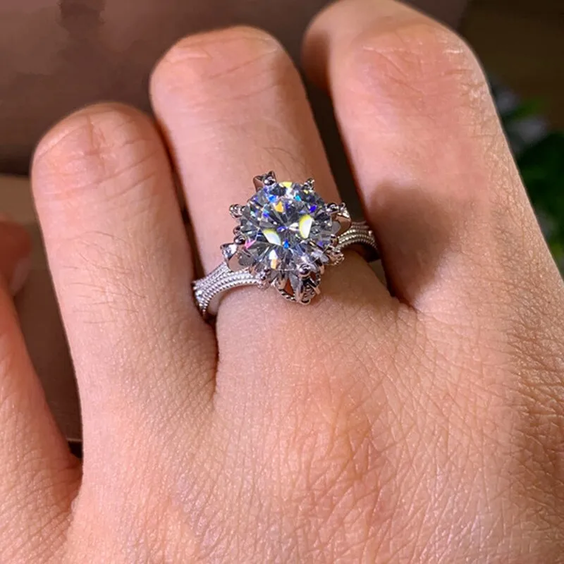 Gorgeous Women Wedding Rings Brilliant Cubic Zircon Elegant Female Party Ring