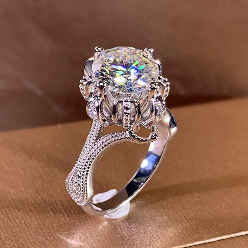 Gorgeous Women Wedding Rings Brilliant Cubic Zircon Elegant Female Party Ring