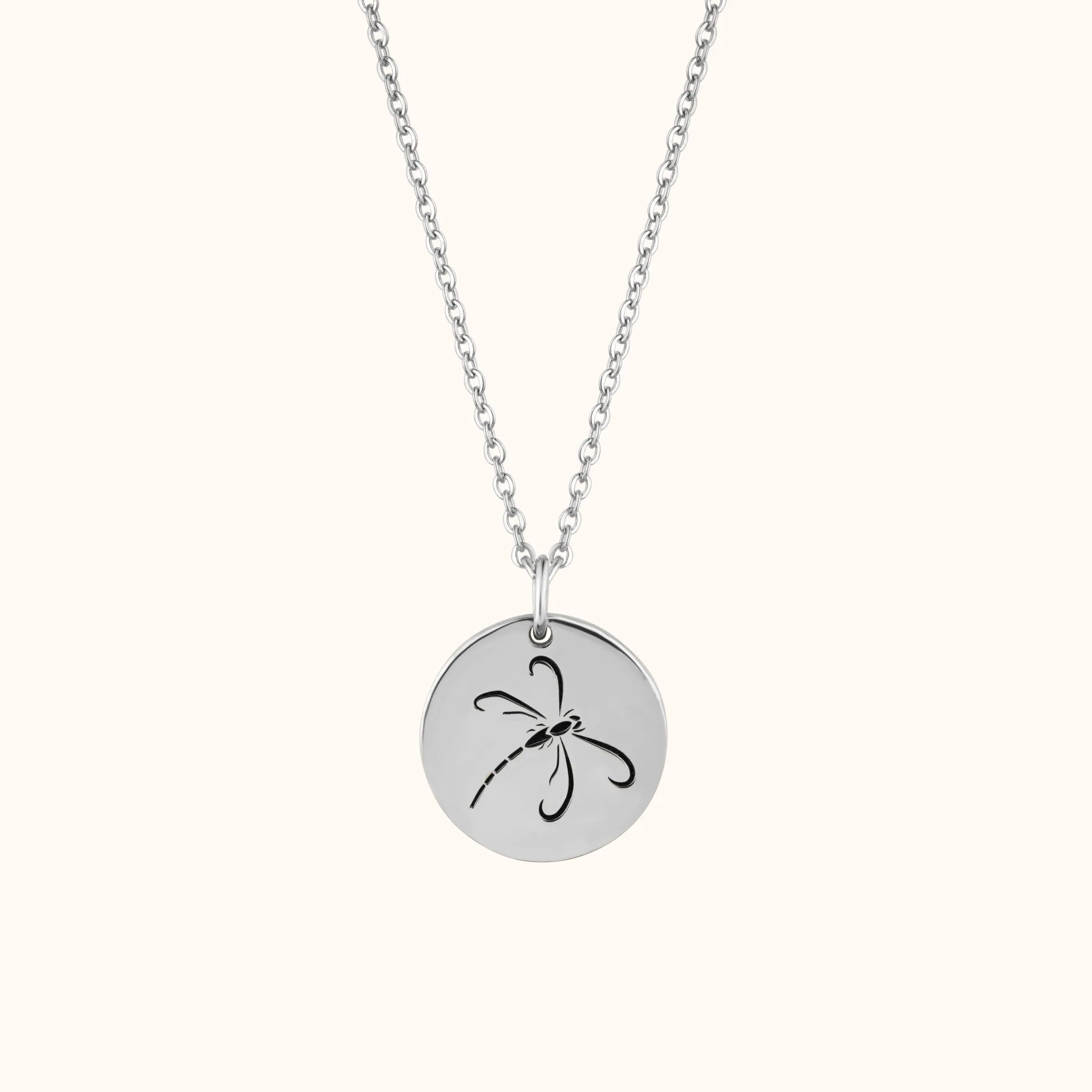 Graceful Dragonfly Print Necklace