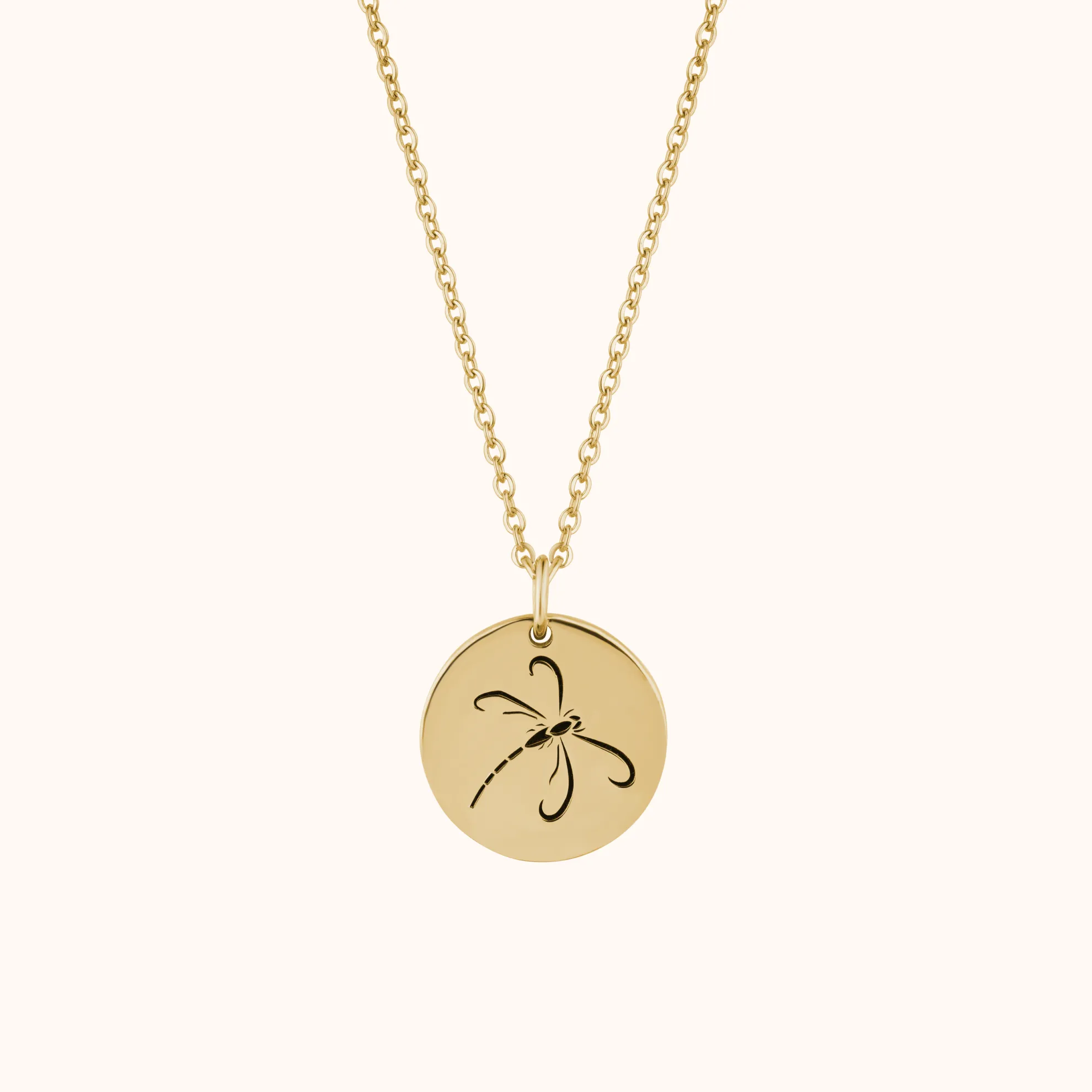 Graceful Dragonfly Print Necklace