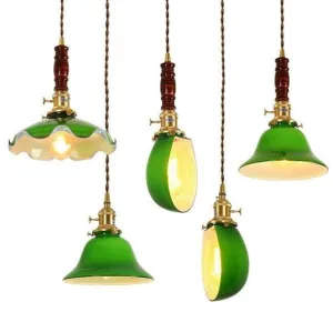 Green Pendant Lighting, LED Ceiling Lights