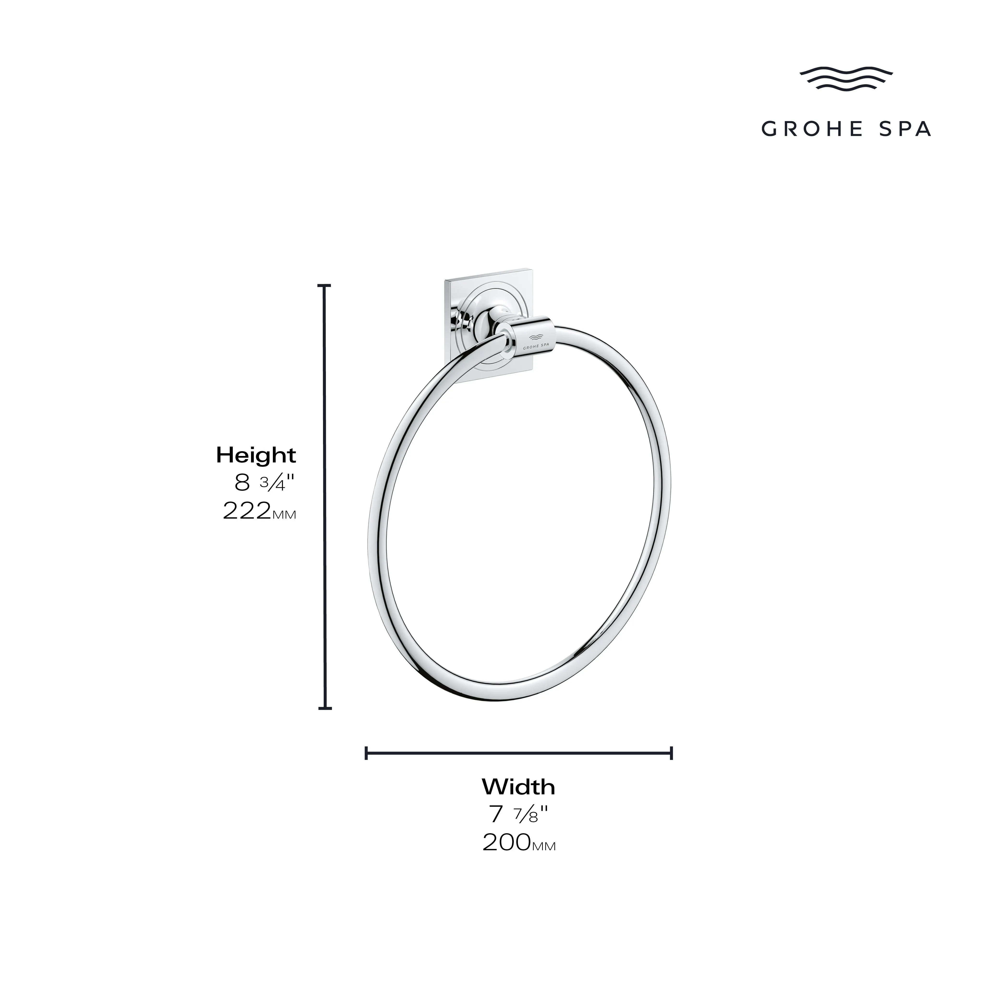 Grohe ALLURE TOWEL RING  Chrome 40339001
