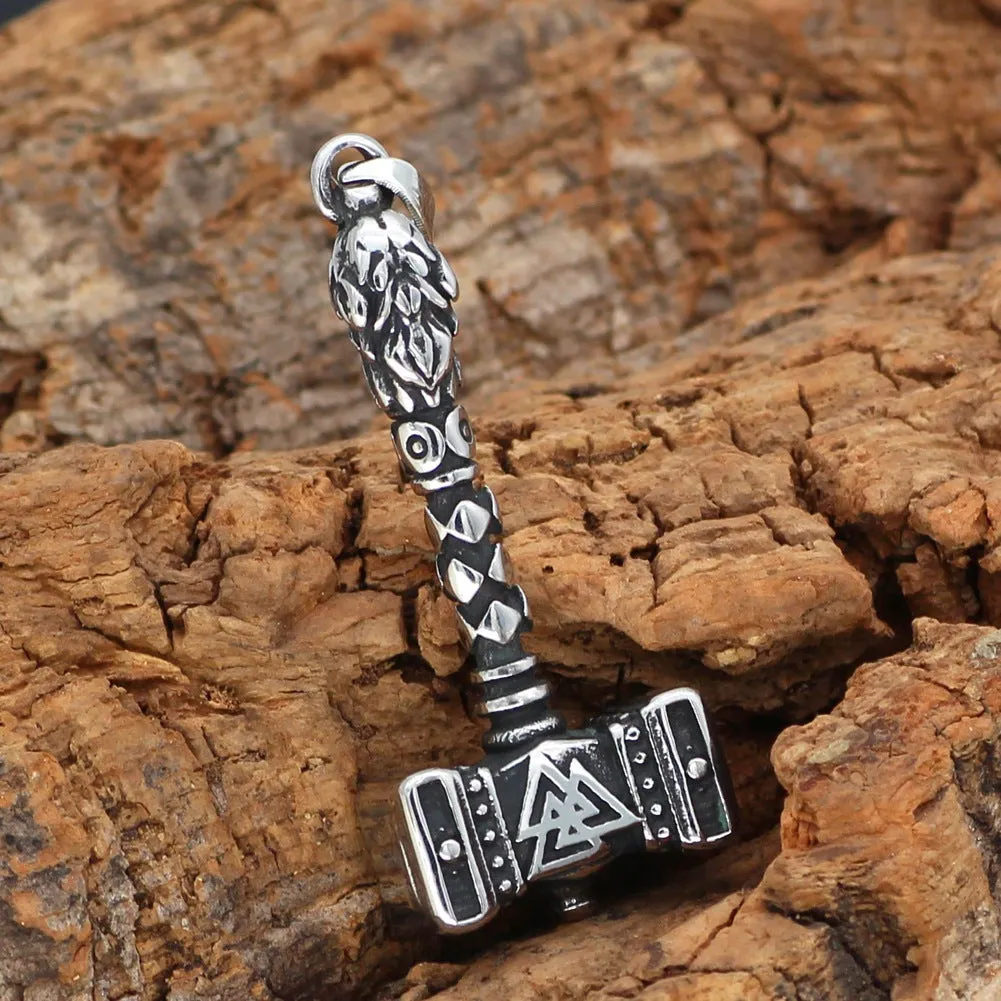 Gunnar Thor’s Hammer - Stainless Steel Viking Pendant by The Nevermore
