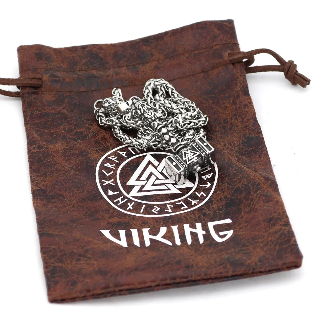 Gunnar Thor’s Hammer - Stainless Steel Viking Pendant by The Nevermore