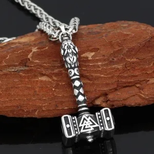Gunnar Thor’s Hammer - Stainless Steel Viking Pendant by The Nevermore