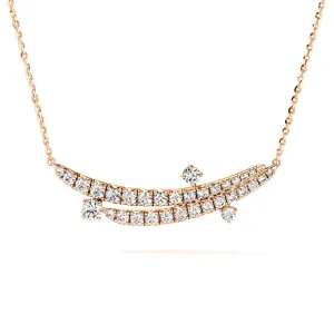 Hearts on Fire Vela French Cut Pavé Floating Diamond Pendant Necklace