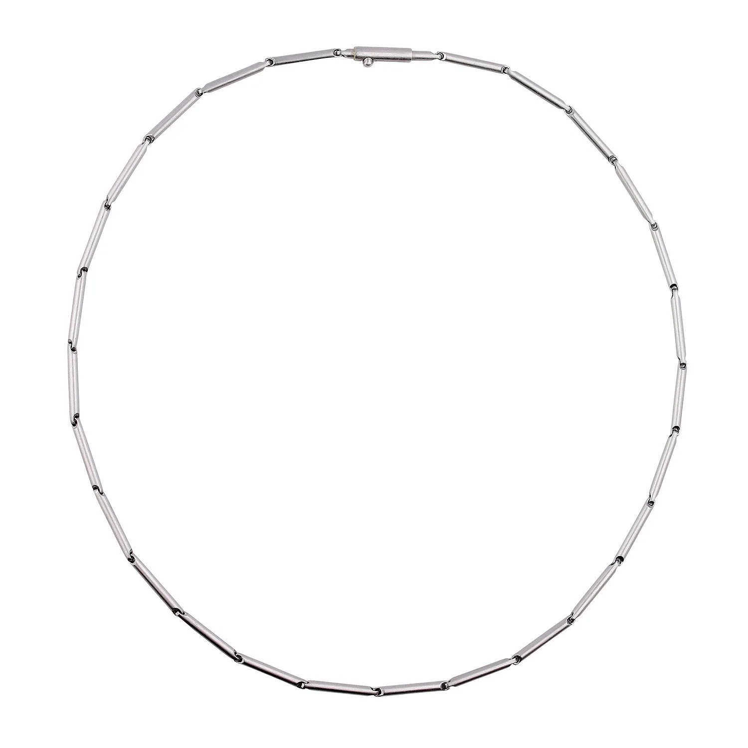 Henrich and Denzel Platinum bar link necklace