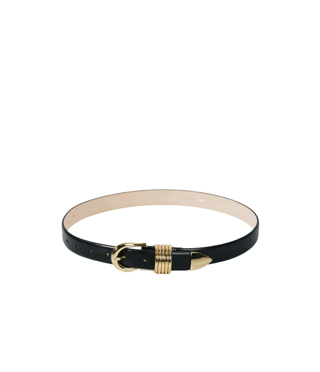 Hollyhock in Belt Black and Gold