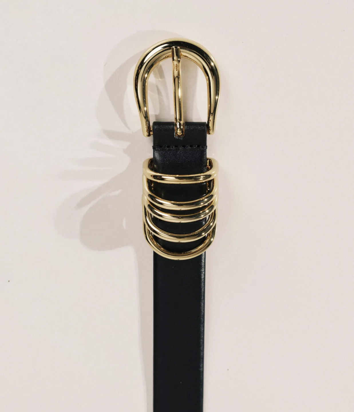 Hollyhock in Belt Black and Gold
