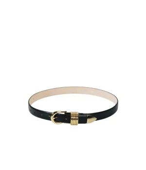 Hollyhock in Belt Black and Gold