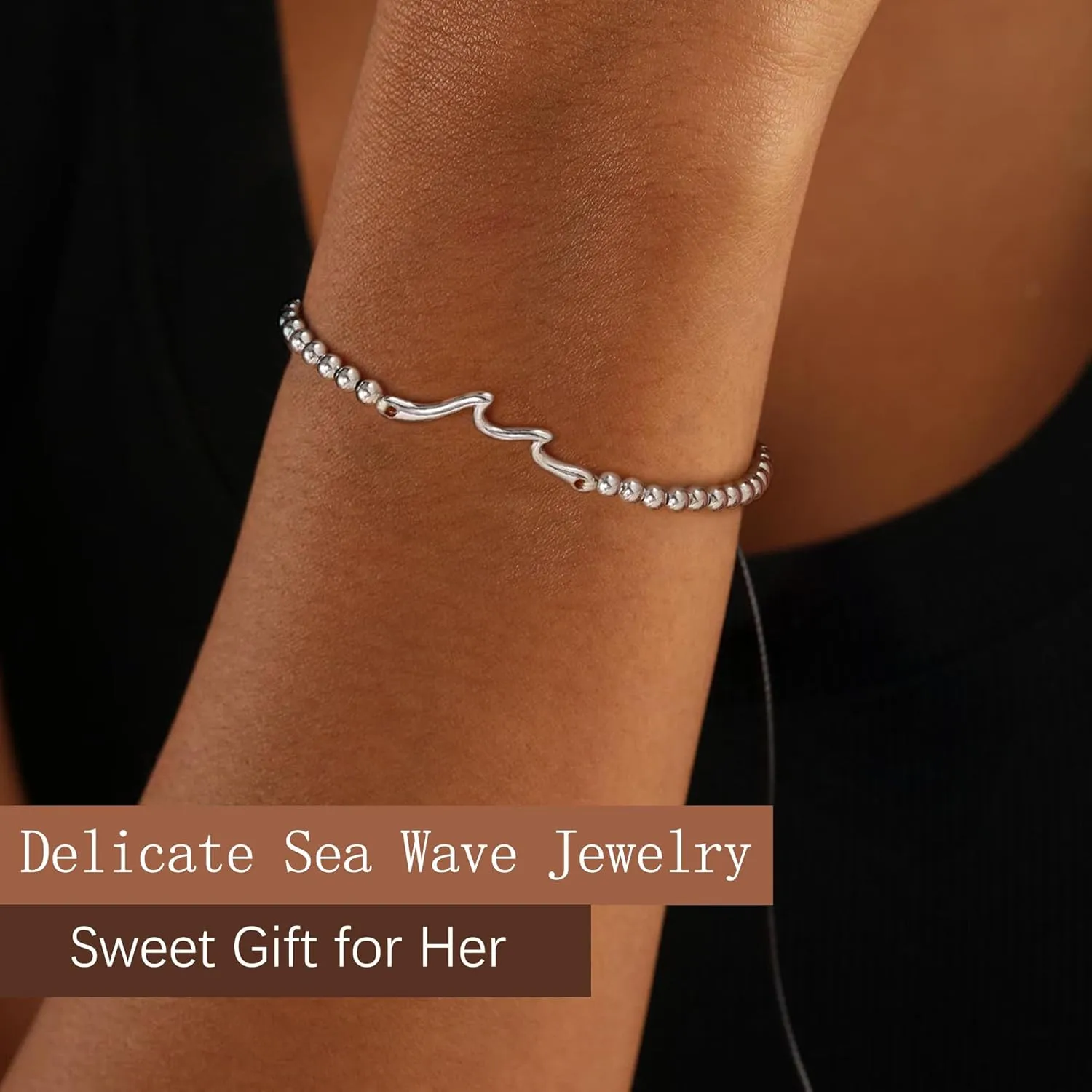 JSJOY 925 Sterling Silver Bracelets for Women Daughter Granddaughter Mom Gifts, Gifts for Mom Grandma Aunt Sister Christmas Birthday Gifts Stocking Stuffers for Teens Women