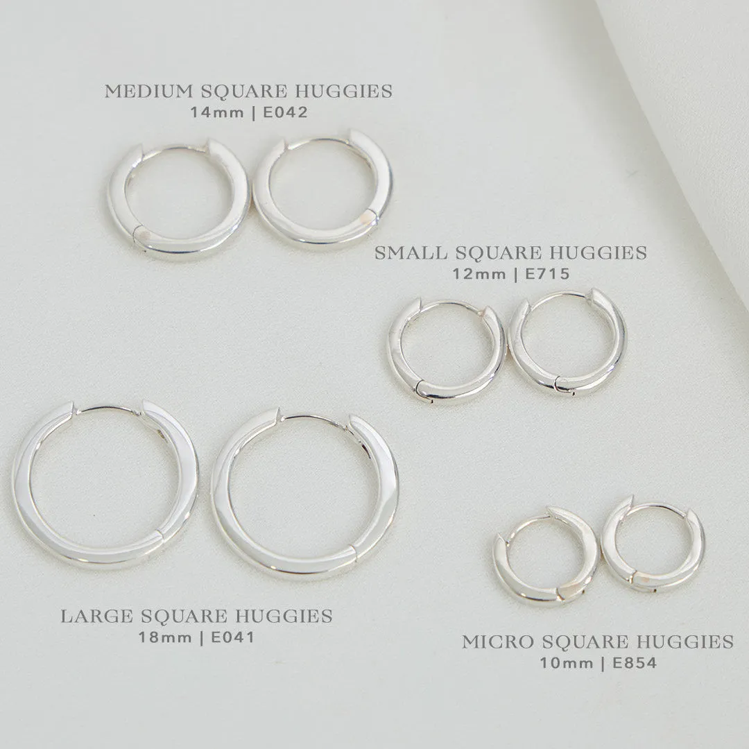 Large Square Huggies