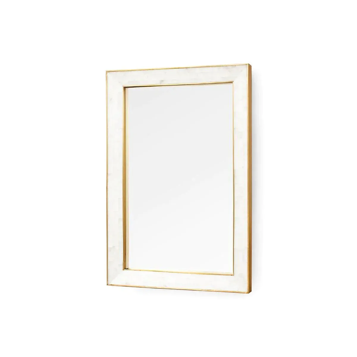 Leighton Mirror with Alabaster Frame
