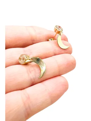 Lesotho Jewellery 14k Gold Earrings for Women - 2.5 Grams, Length - 1.7 cm