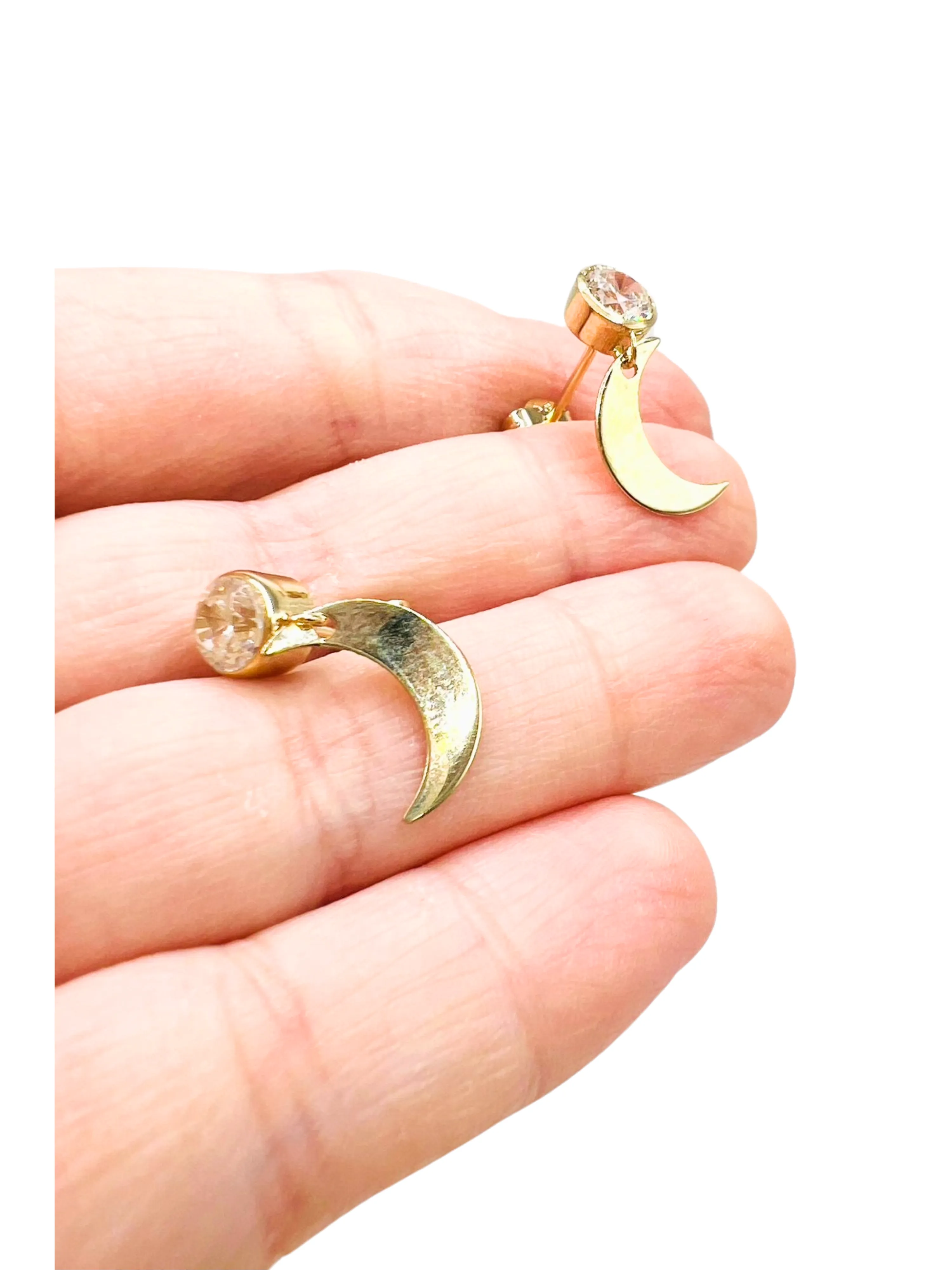 Lesotho Jewellery 14k Gold Earrings for Women - 2.5 Grams, Length - 1.7 cm