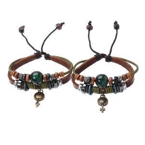 Lover's Leather Couple Bracelet