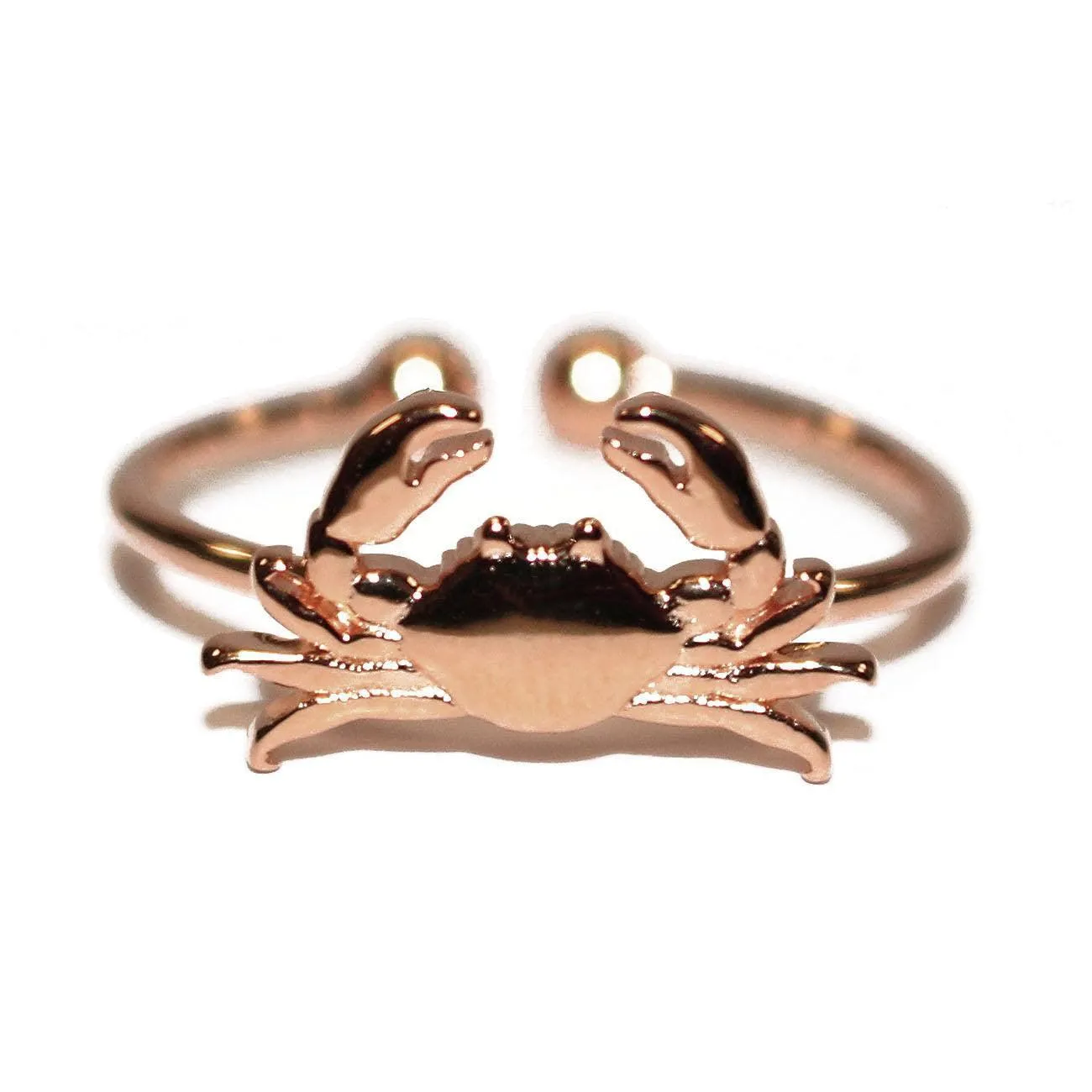Maryland Blue Crab (Sterling Silver w/ 14K Rose Gold Vermeil) / Ring