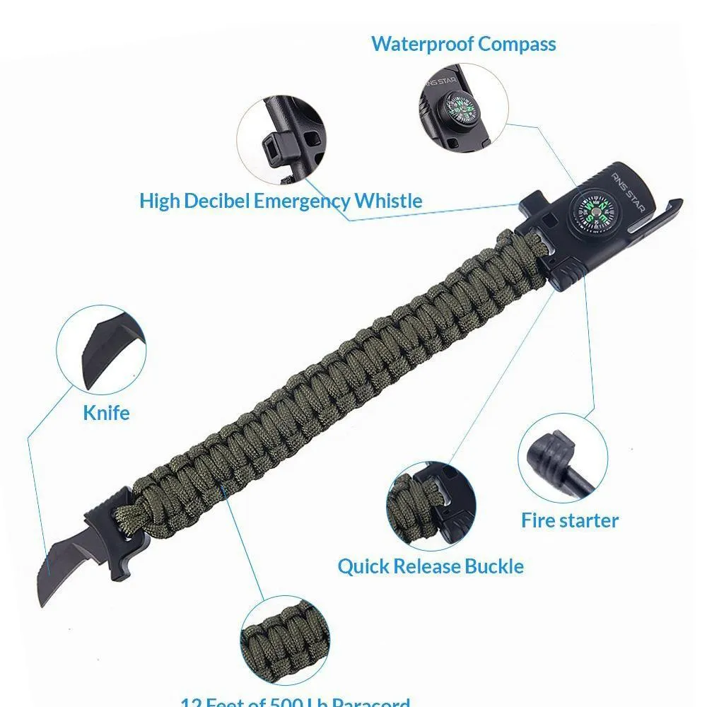 Men's Paracord Survival Bracelet