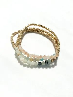 Mercy Beaded Bracelet -Gold