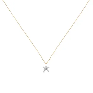 Mini Pave Struck Star Kolye