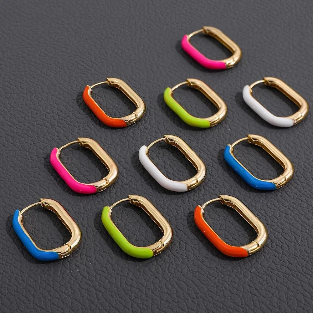 Minimalist Geometric Hoop Earrings