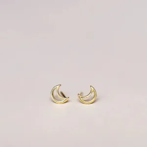 Minimalist Moon Earrings