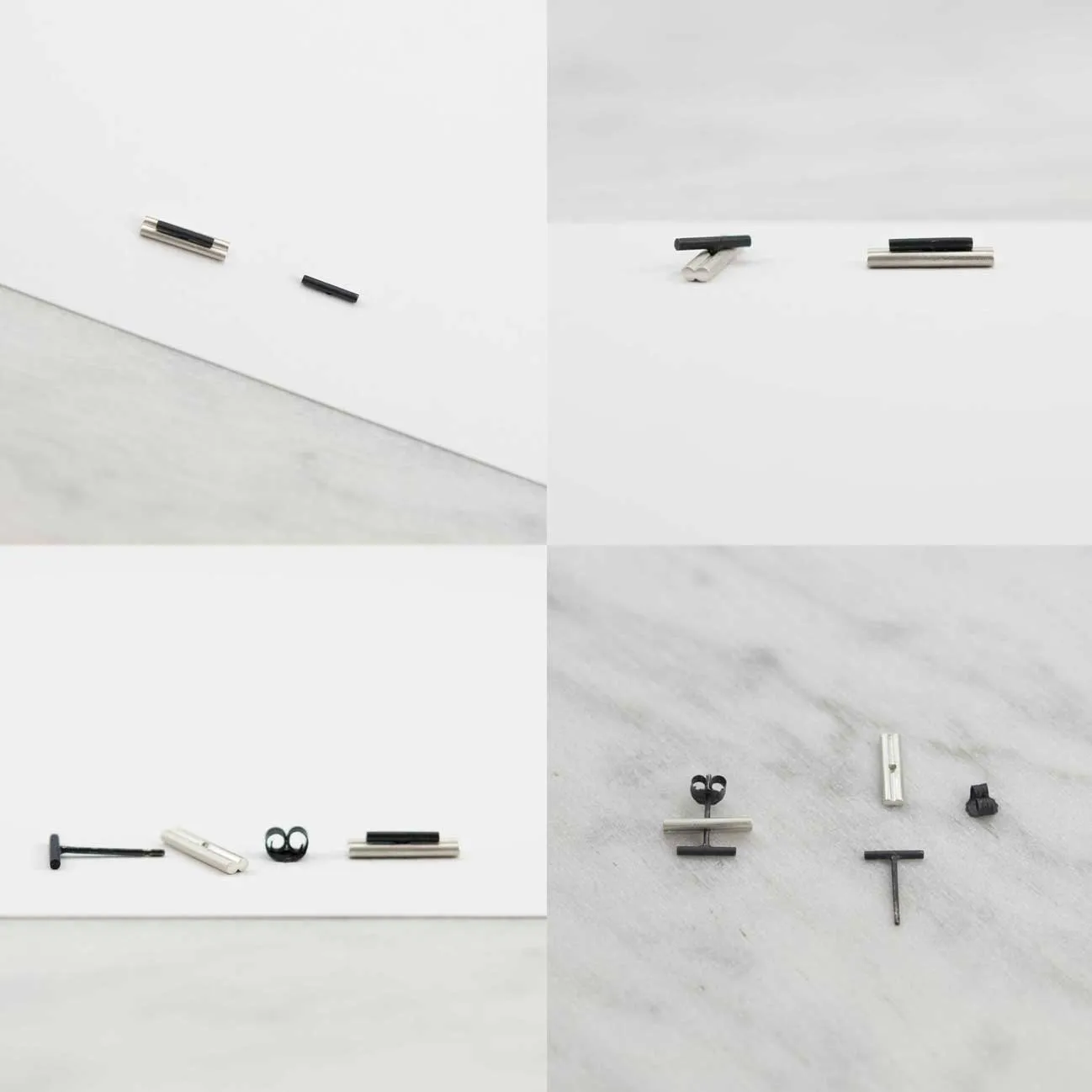 Minimalist staple earrings N°6