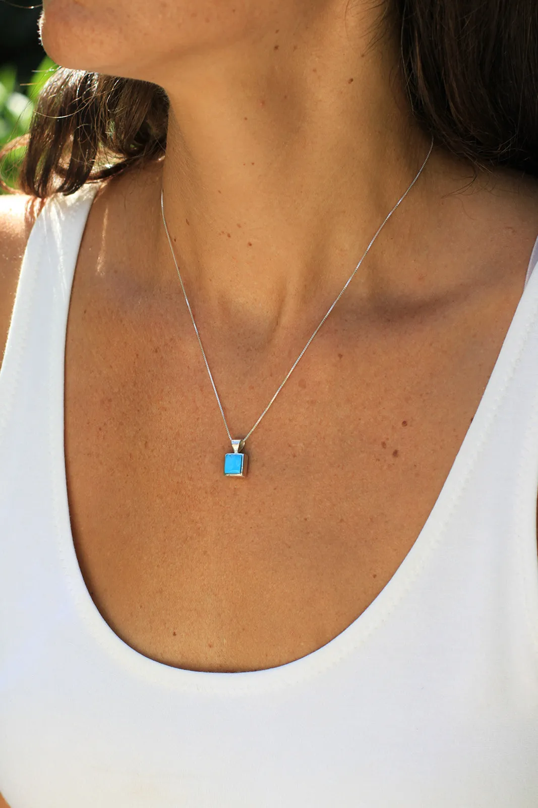Navajo Petite Turquoise Pendant