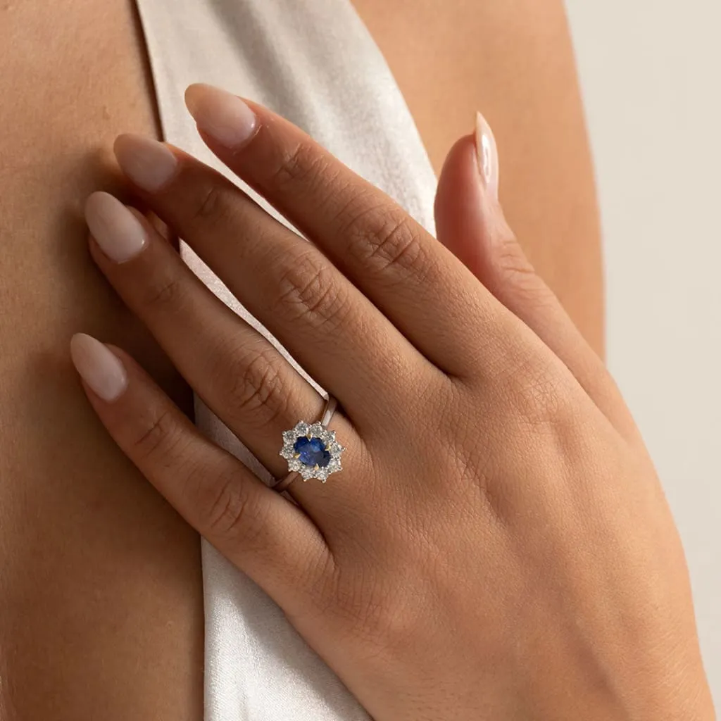 ODETA | Sapphire Diamond Ring
