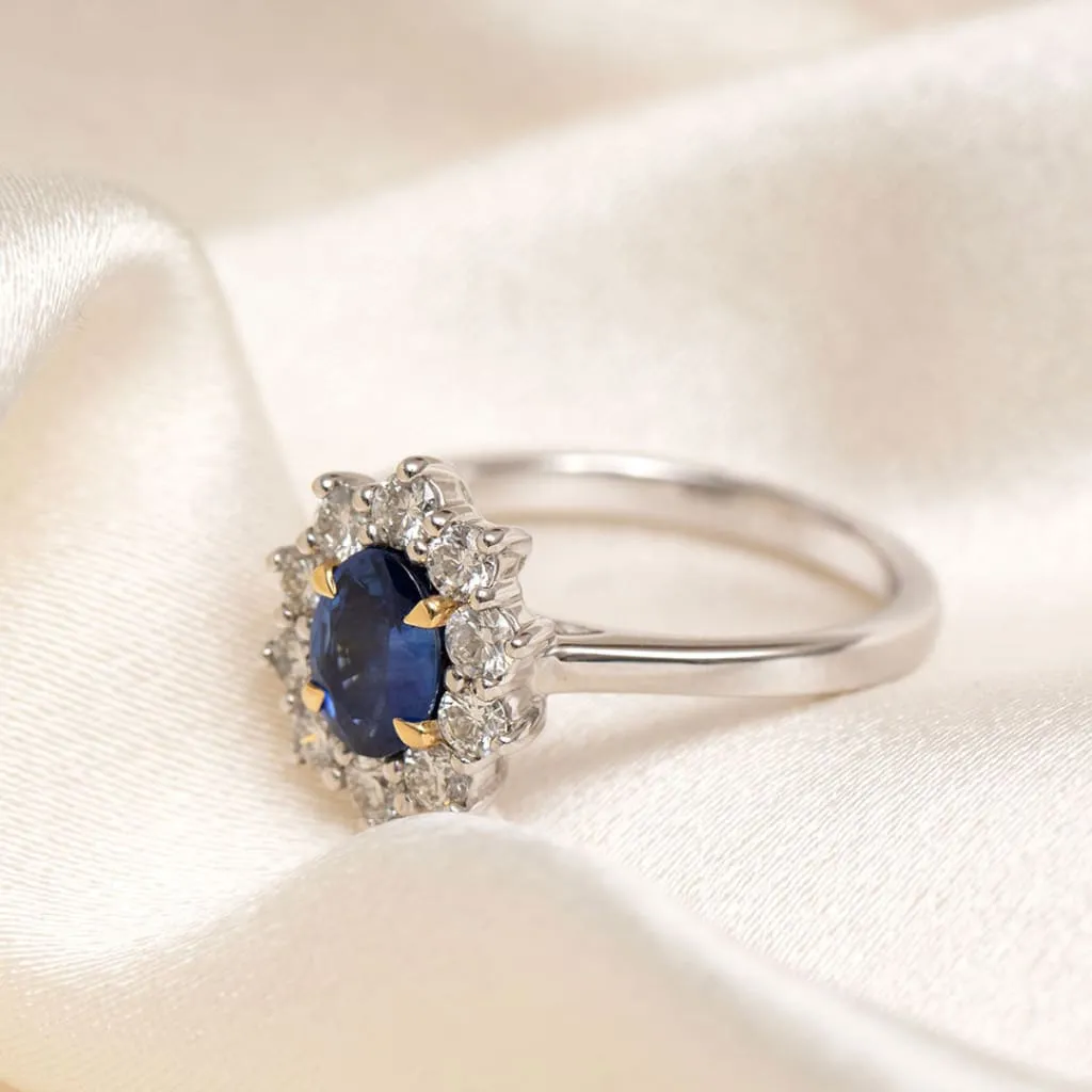 ODETA | Sapphire Diamond Ring