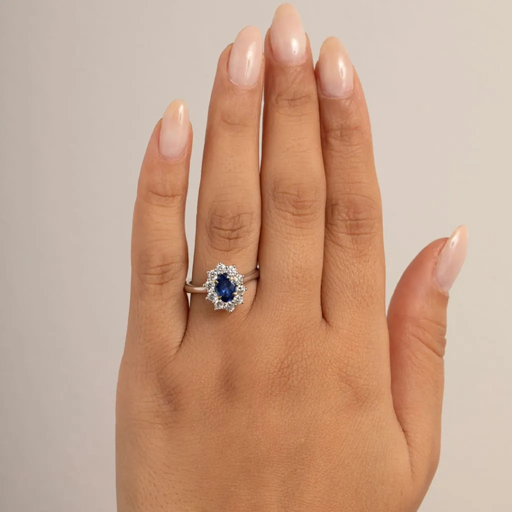 ODETA | Sapphire Diamond Ring