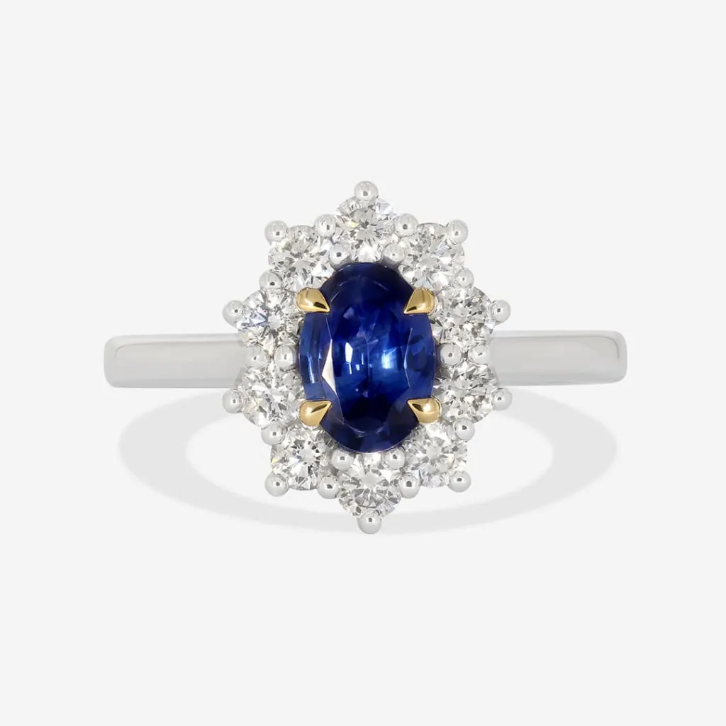 ODETA | Sapphire Diamond Ring