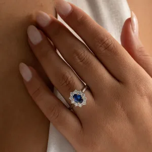 ODETA | Sapphire Diamond Ring