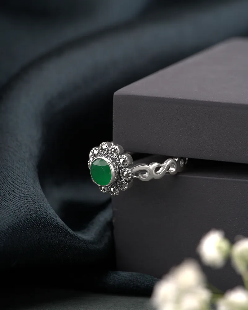 Oxidised Silver Ring Heritage