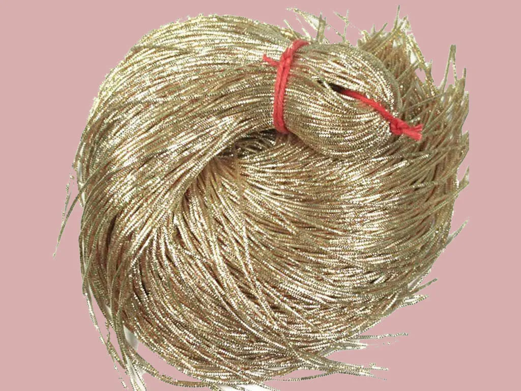 Pale Gold Nakshi / Bullion Wire (Wholesale)