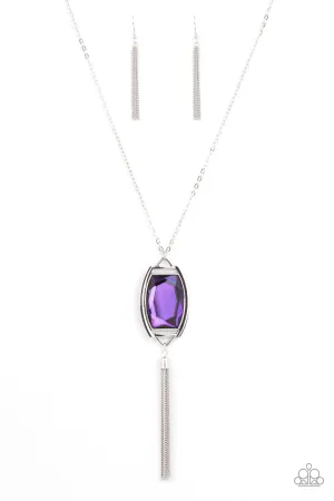 Paparazzi Timeless Talisman Purple Long Necklace - P2ED-PRXX-049XX