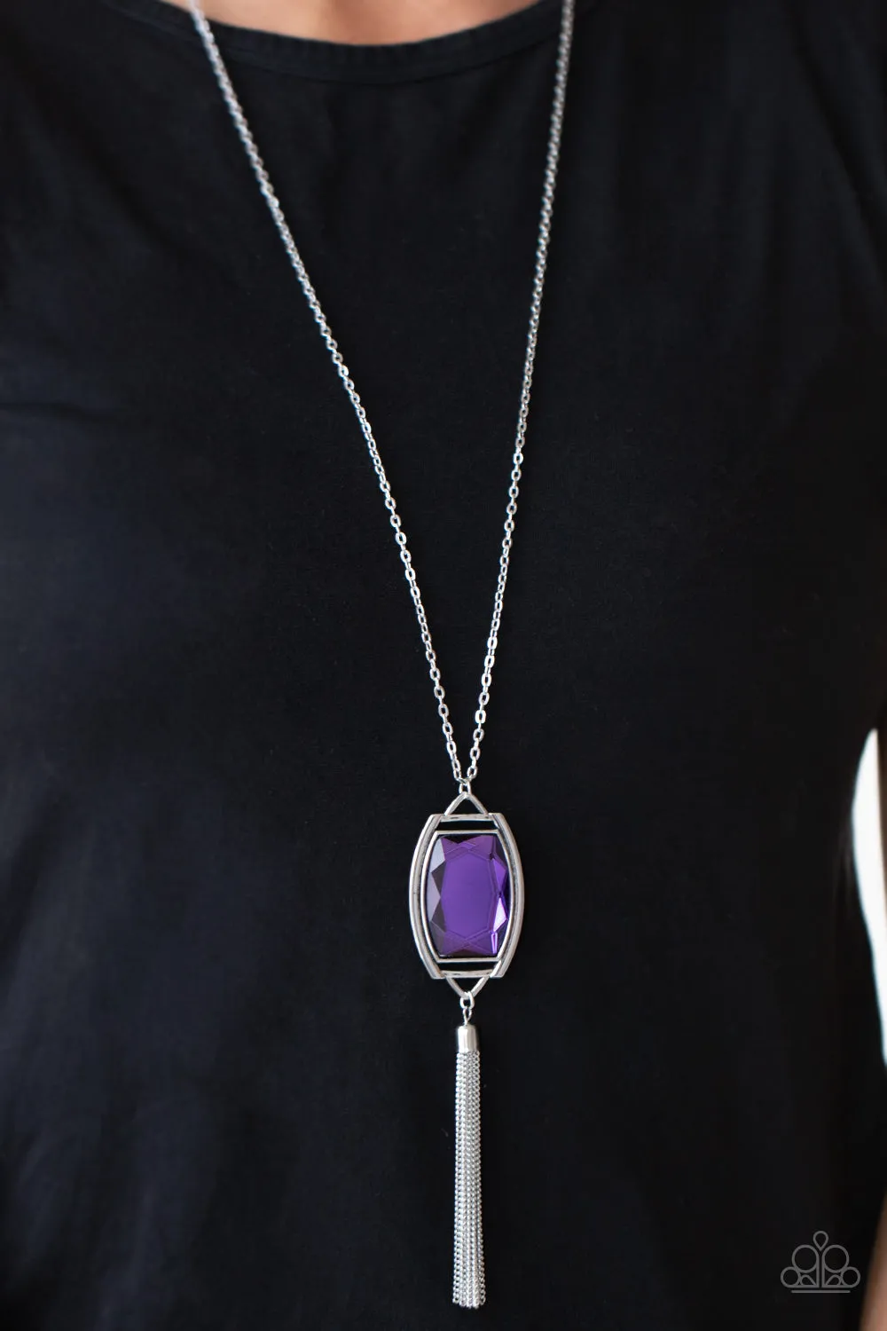 Paparazzi Timeless Talisman Purple Long Necklace - P2ED-PRXX-049XX