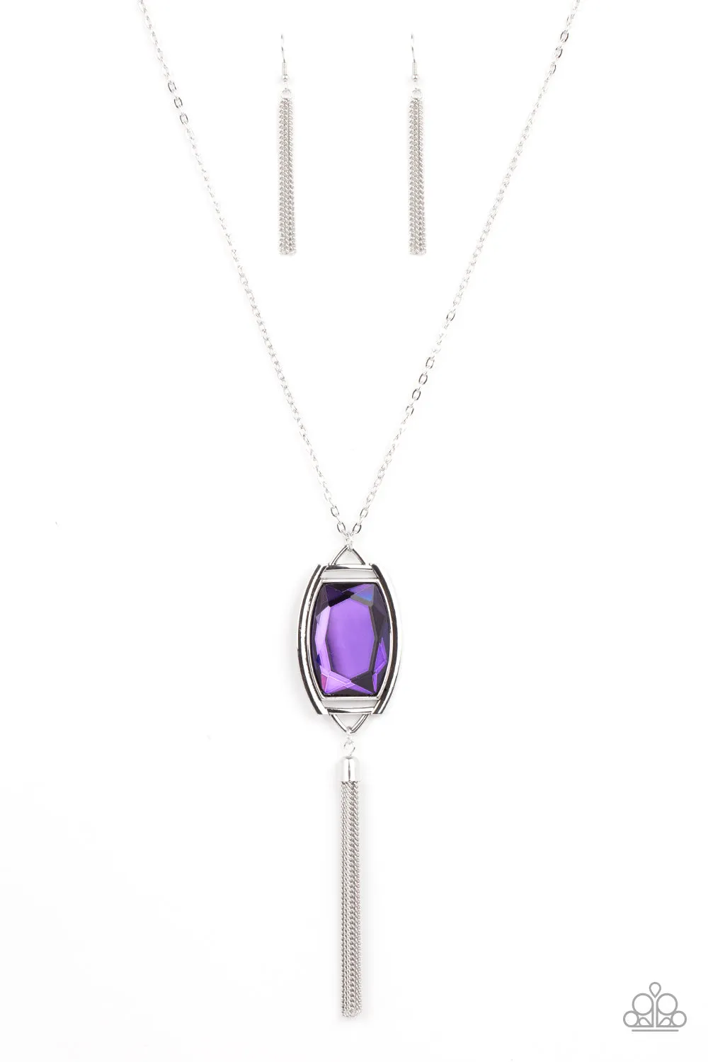 Paparazzi Timeless Talisman Purple Long Necklace - P2ED-PRXX-049XX
