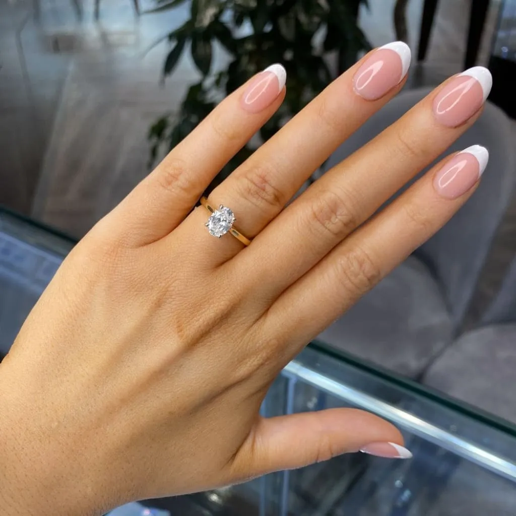 PARIS 1.50ct | Oval Solitaire Lab Diamond Set in 18ct Gold