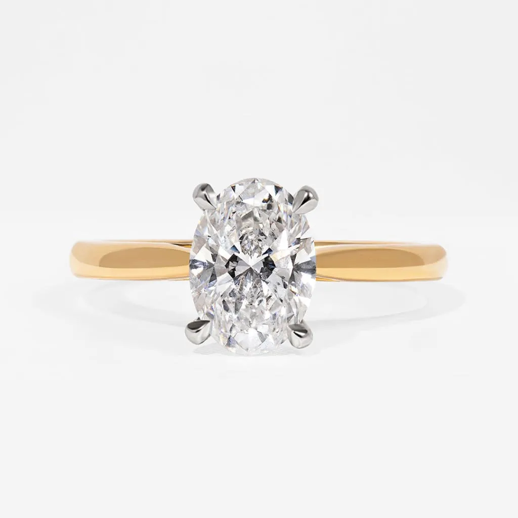PARIS 1.50ct | Oval Solitaire Lab Diamond Set in 18ct Gold